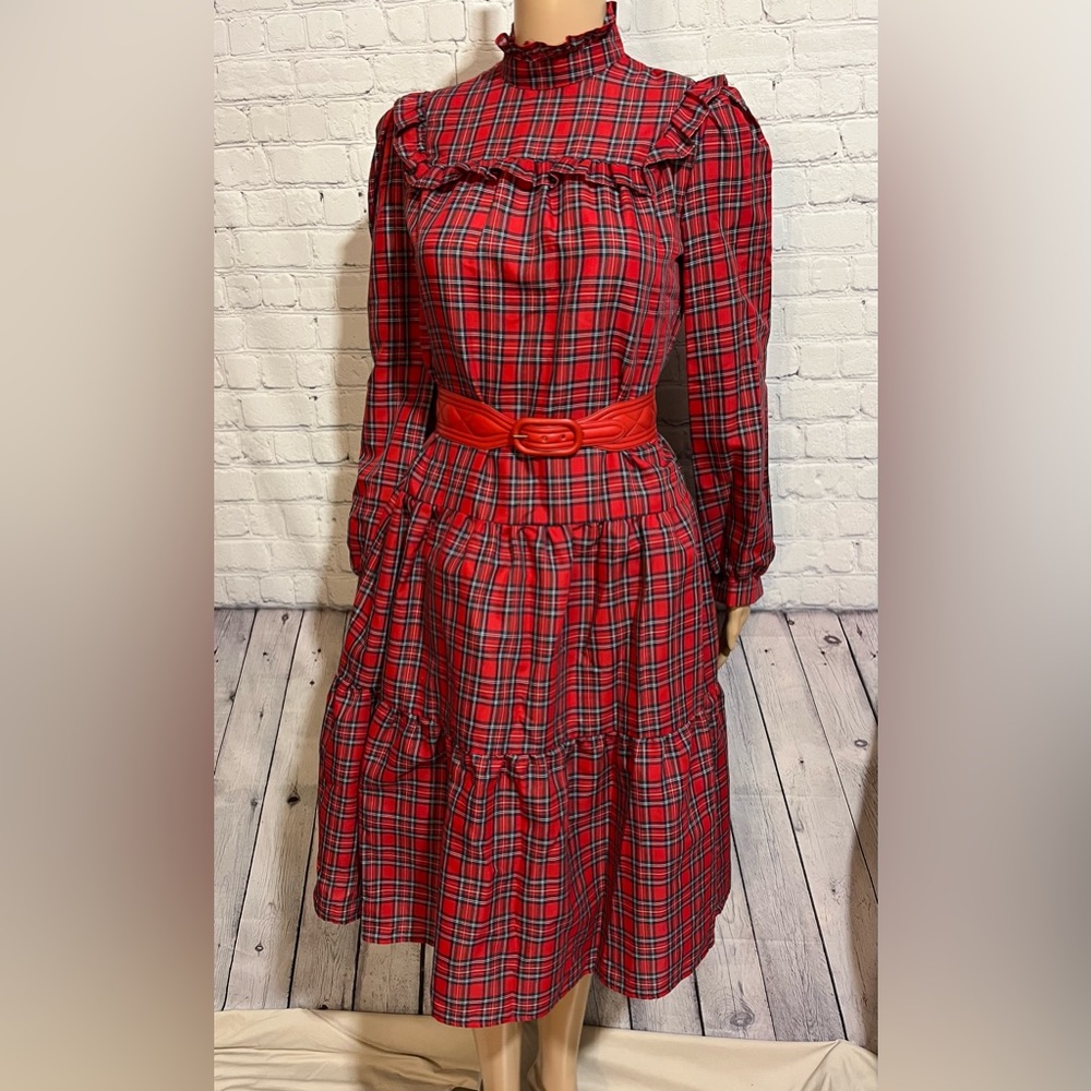 Vintage Mindy Malone 1980’s Plaid Dress SZ 5
